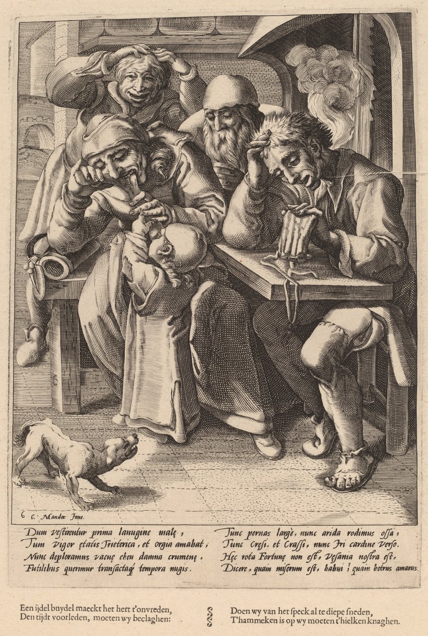 Çantanız Boşken Pastırma Değil Kemik Yiyorsunuz by Workshop of Hendrick Goltzius, after Karel van Mander I