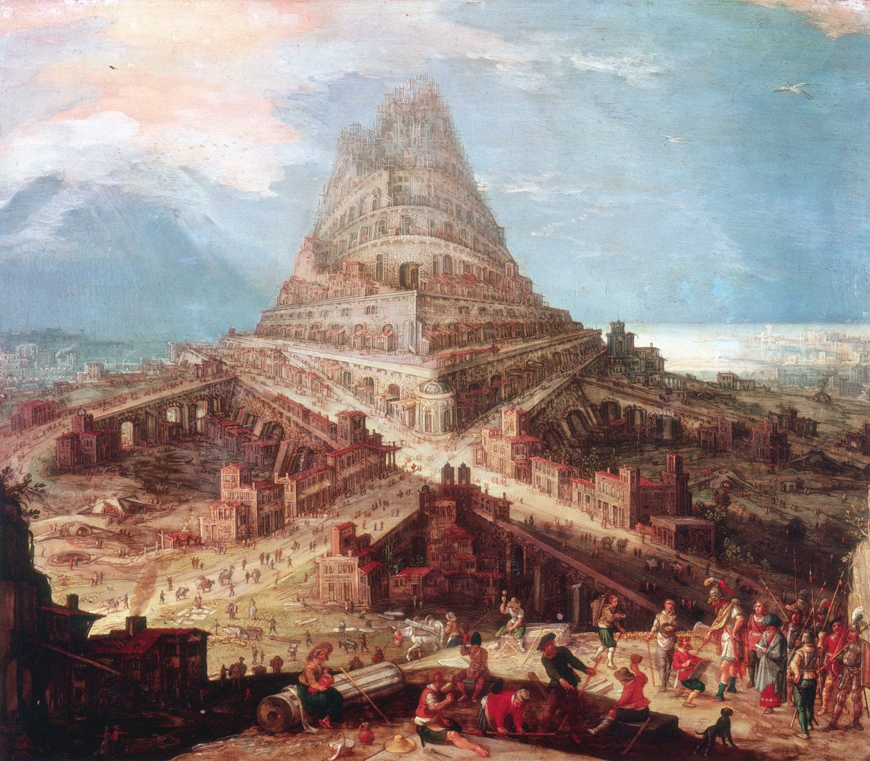 Babil Kulesi Binası, 16. yüzyıl by Workshop of Hendrik van Cleve III