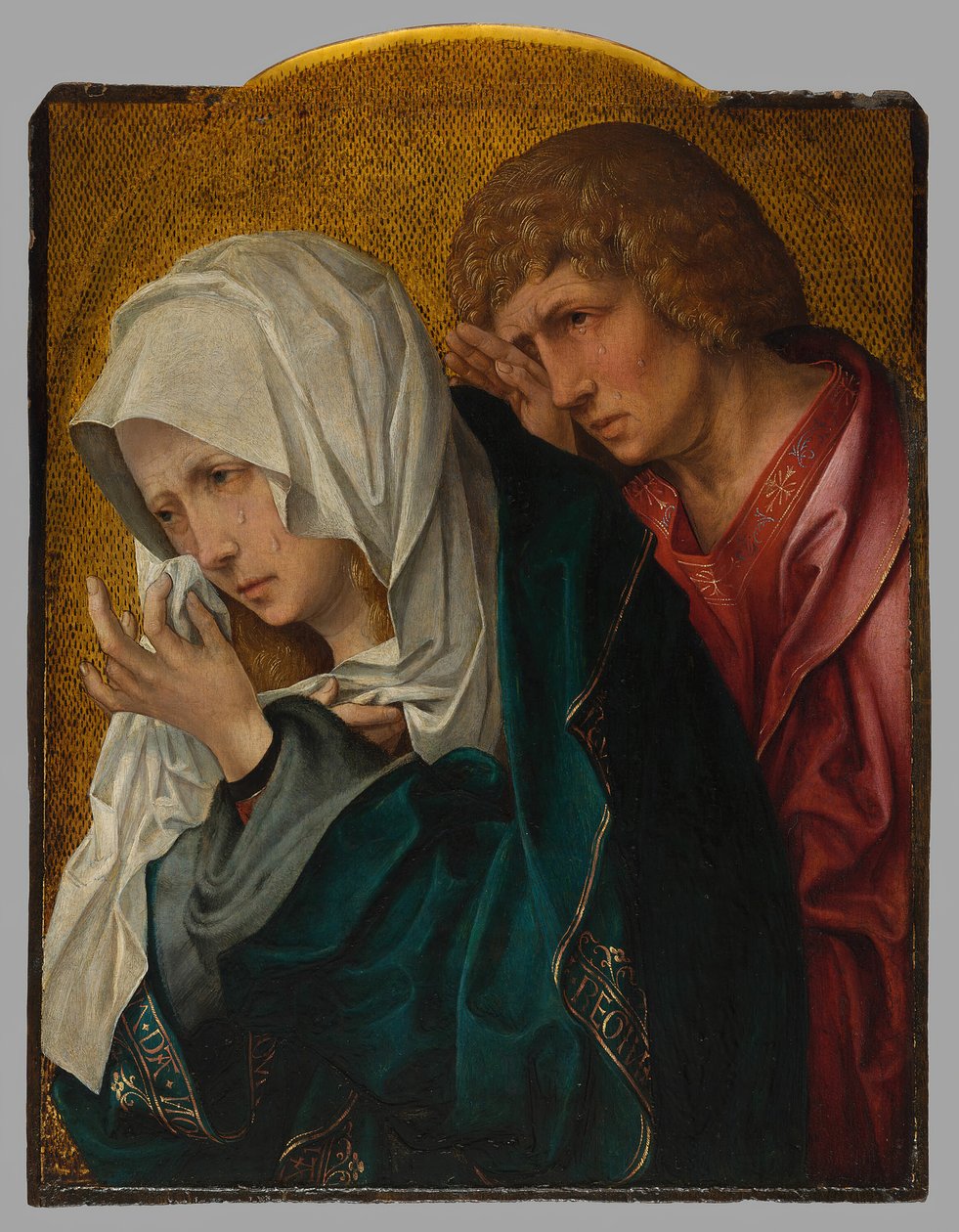 Bakire ve Aziz John Evangelist, c. 1520 by Workshop of Jacob Cornelisz. van Oostsanen