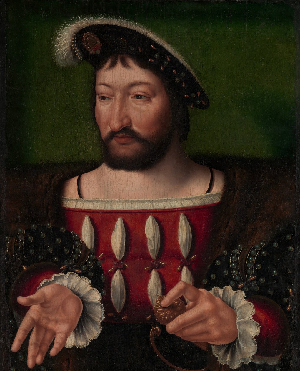 Francis I 1494-1547, Fransa Kralı. by Workshop of Joos van Cleve