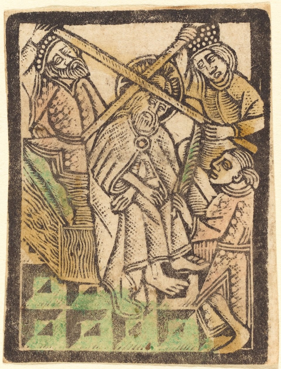 Dikenlerle Taçlandırılan İsa by Workshop of Master of the Aachen Madonna