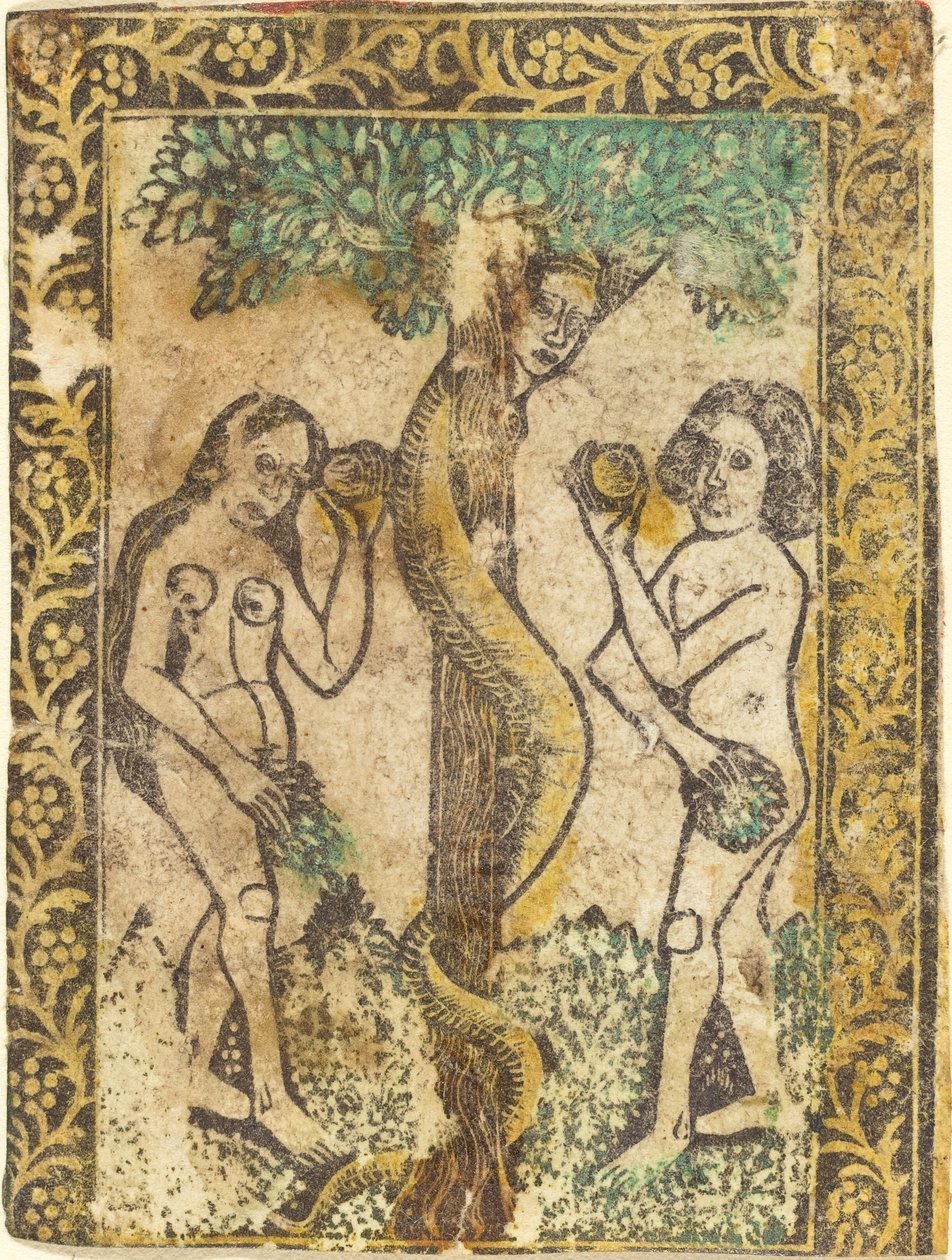 Adem ve Havva by Workshop of Master of the Borders with