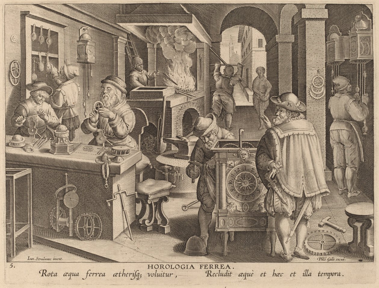 Demir Saatler (Demir Saatler) by Workshop of Philip Galle after Jan van der Straet
