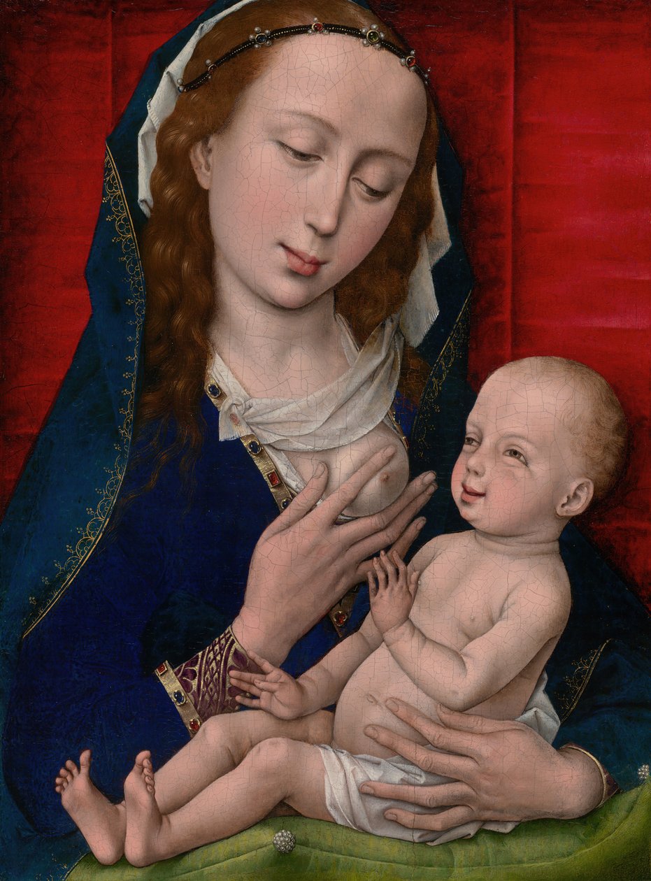 Bakire ve Çocuk, 146065. by Workshop of Rogier van der Weyden