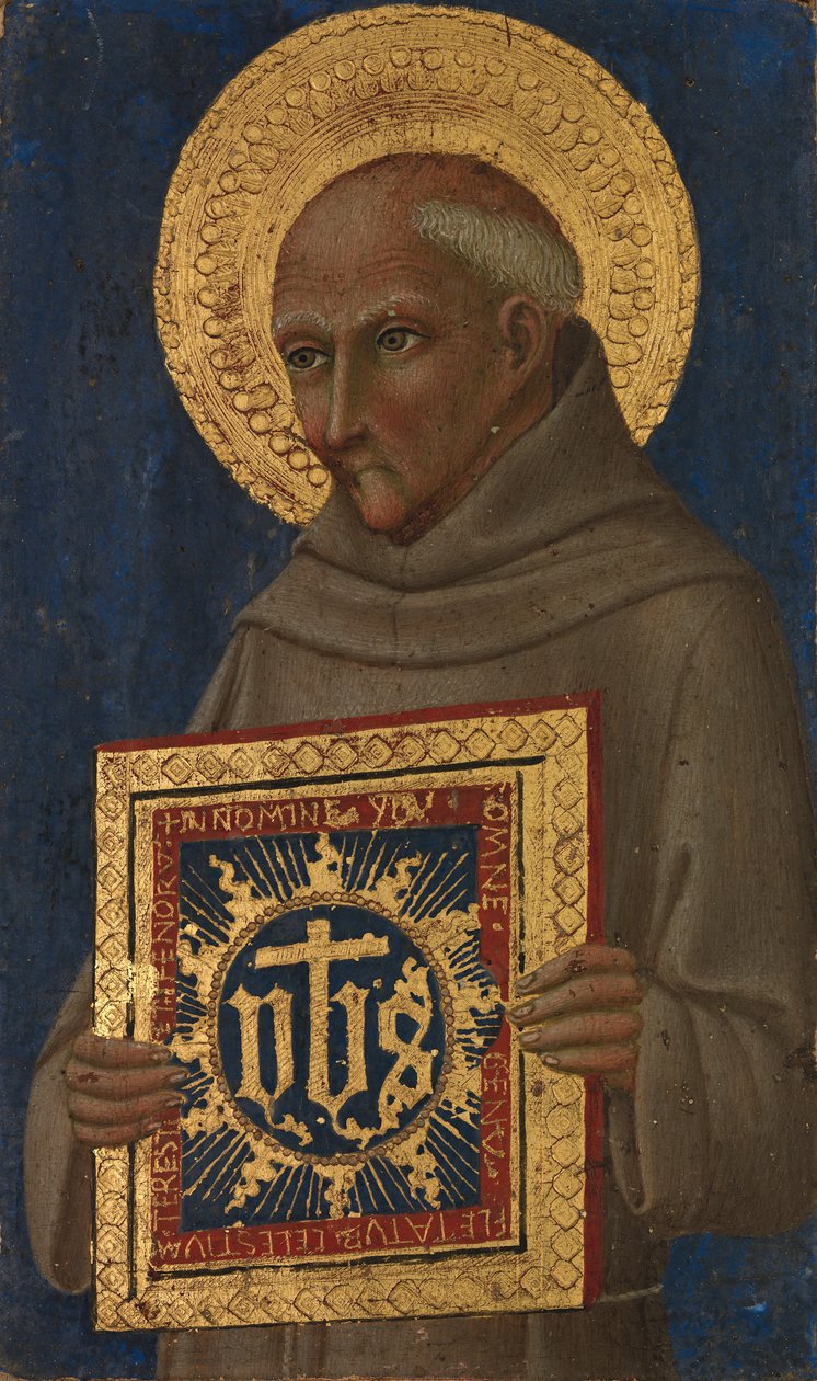 Aziz Bernardino, yak. 1460-70. by Workshop of Sano di Pietro