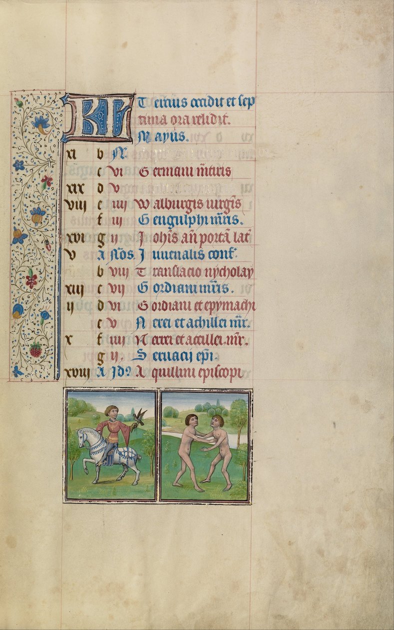 Bir Adam Hawking; İkizler Burcu by Workshop of Willem Vrelant