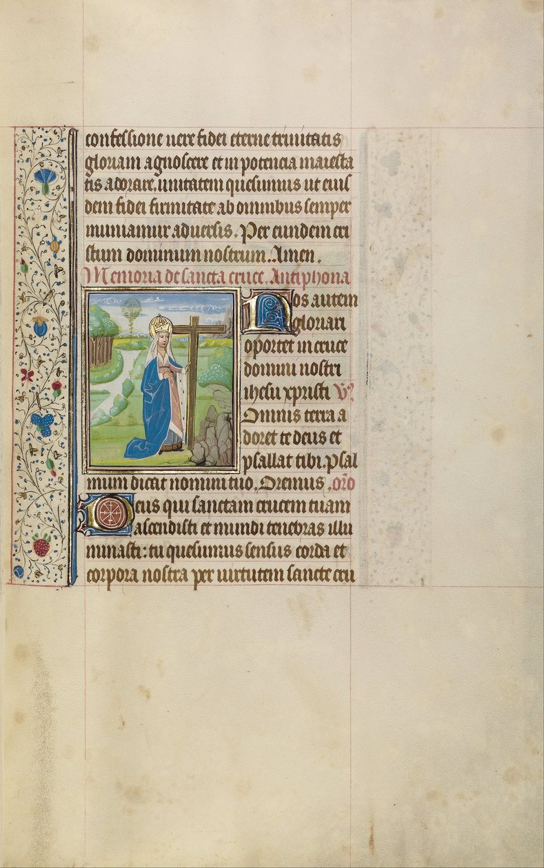 Gerçek Haç ile İmparatoriçe Helena by Workshop of Willem Vrelant