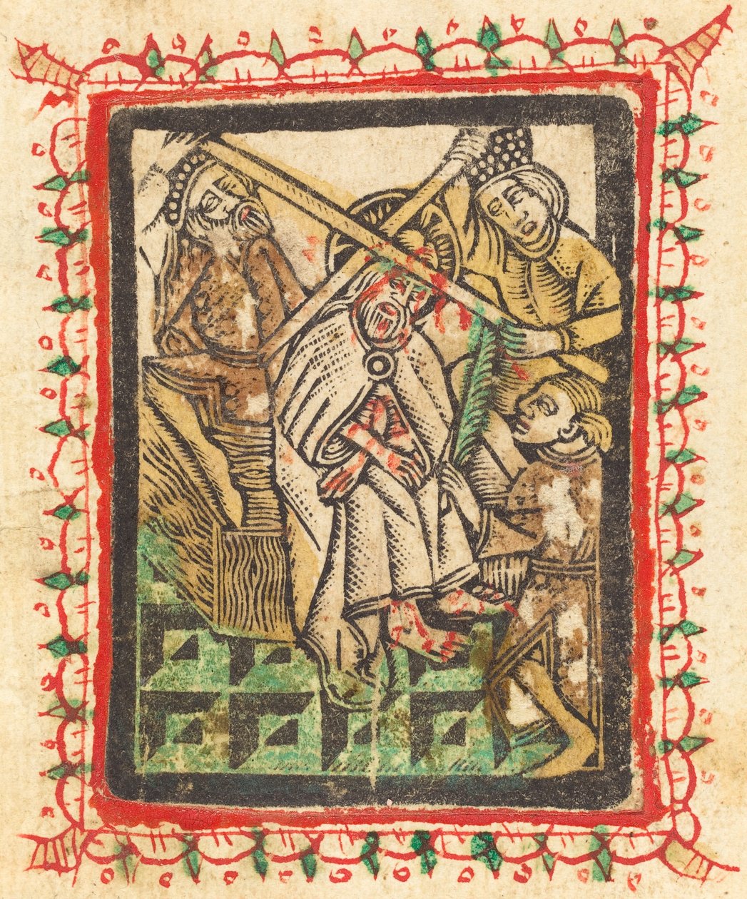 Dikenlerle Taçlanan İsa, 14701480. by Workshop of the Master of the