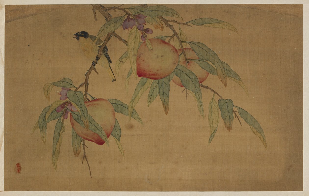 Kuş, Meyve ve Çiçekler, Qing hanedanı, 1741. by Wu Zhang