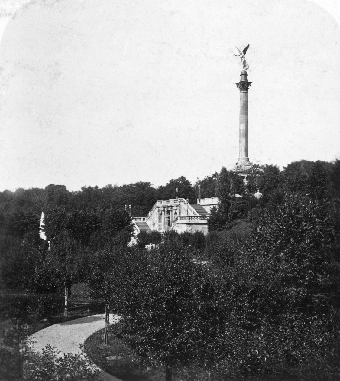 Barış Meleği Anıtı, Münih, Almanya, c1900 by Wurthle and Sons