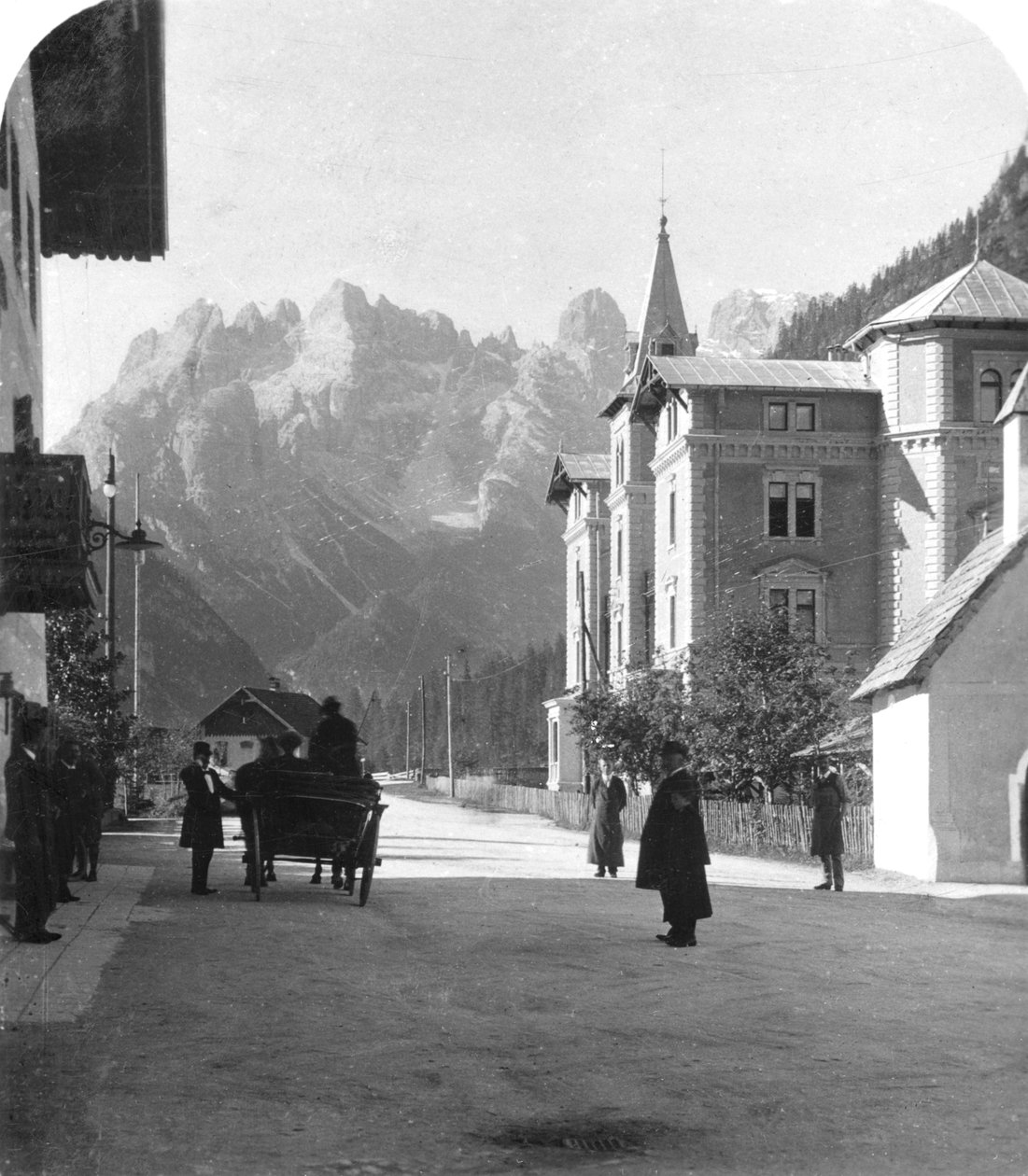 Landro ve Monte Cristallo, Tirol, İtalya, 1900