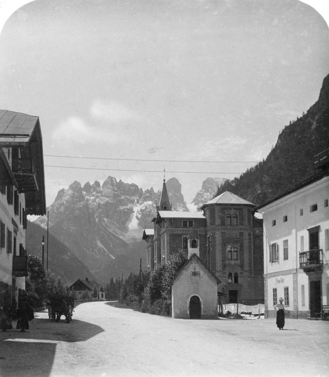 Landro ve Monte Cristallo, Tirol, İtalya, 1900