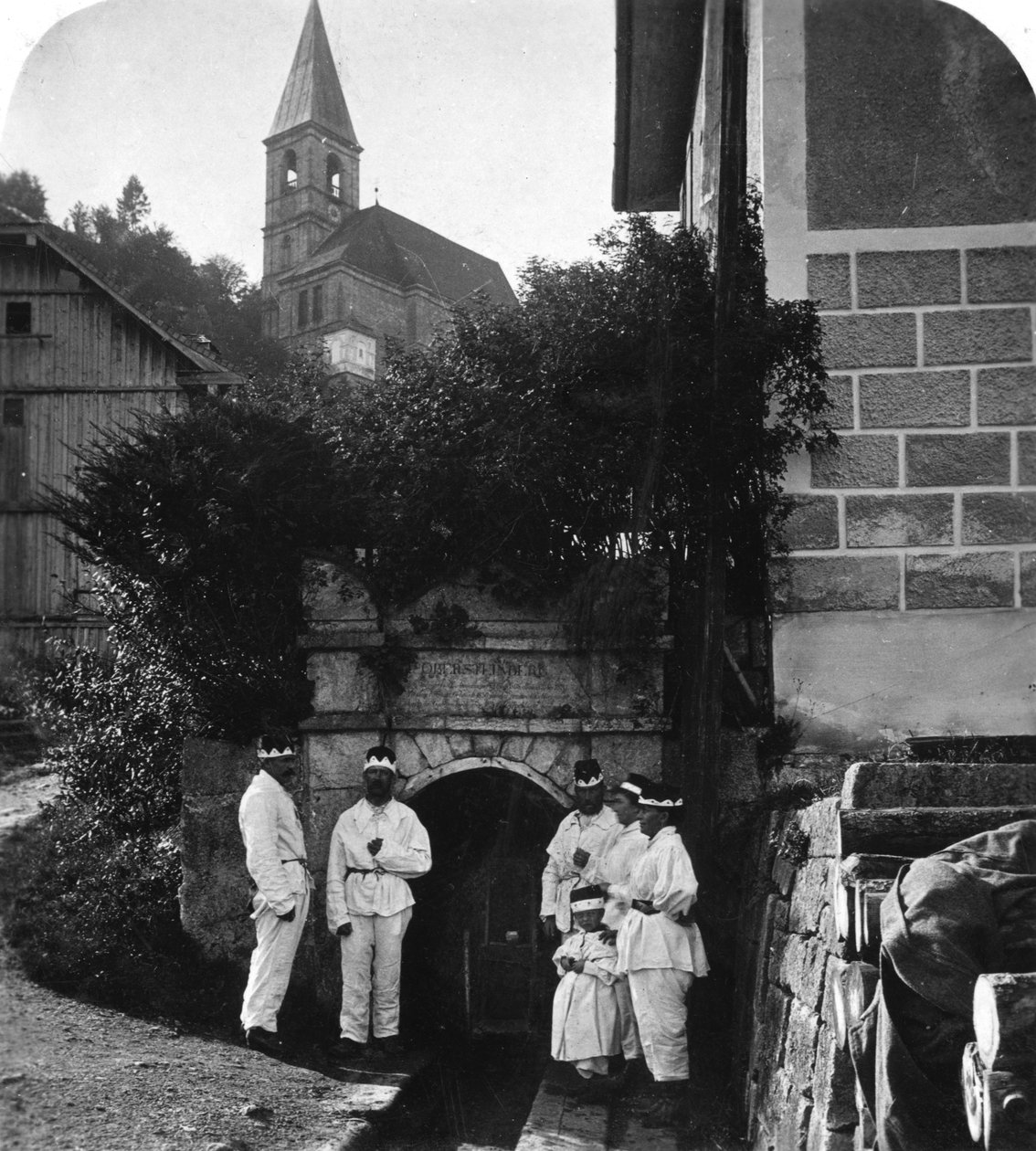 Maden girişi, Salzburg, Avusturya, 1900