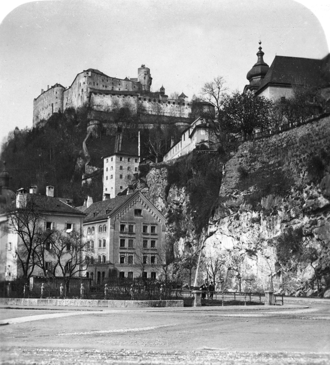 Nonnberg Manastırı, Salzburg, Avusturya, c1900. by Wurthle and Sons