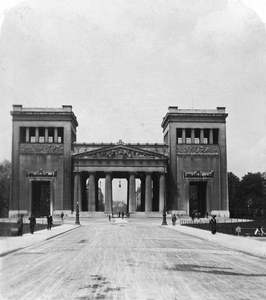 Propylaen, Münih, Almanya, c1900 by Wurthle and Sons