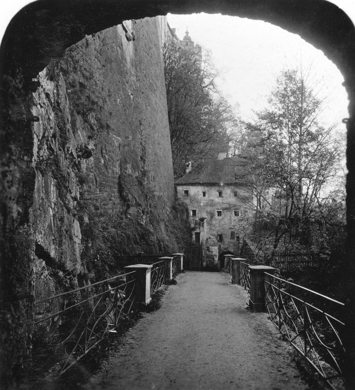 Sperrbogen, Hohensalzburg Kalesi, Salzburg, Avusturya, c1900 by Wurthle and Sons