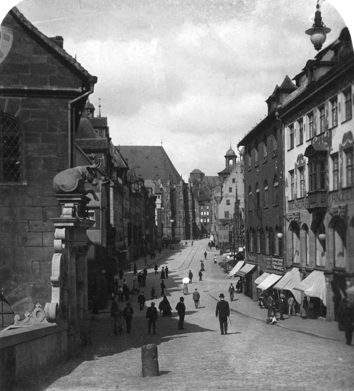 Fleischbrucke Et Köprüsü, Nürnberg, Almanya, 1900