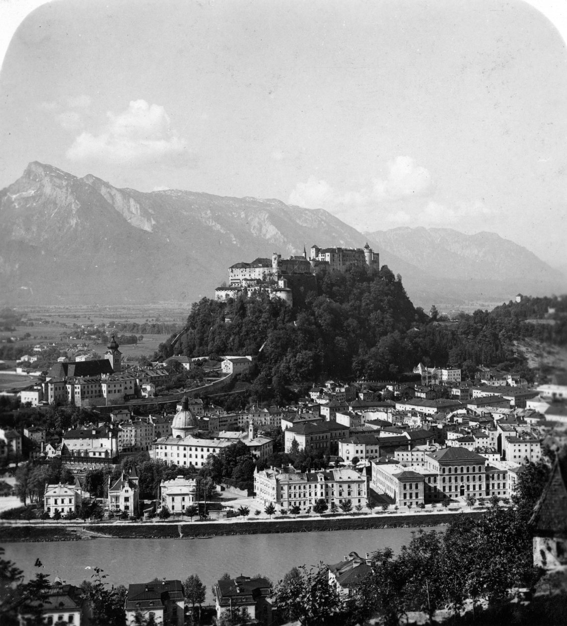 Kapuzinerberg, Salzburg, Avusturya, c1900 by Wurthle and Sons