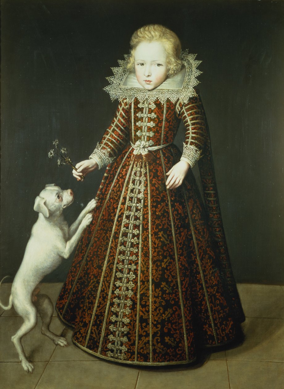 Köpekli Çocuk by Wybrand Simonsz. de Geest