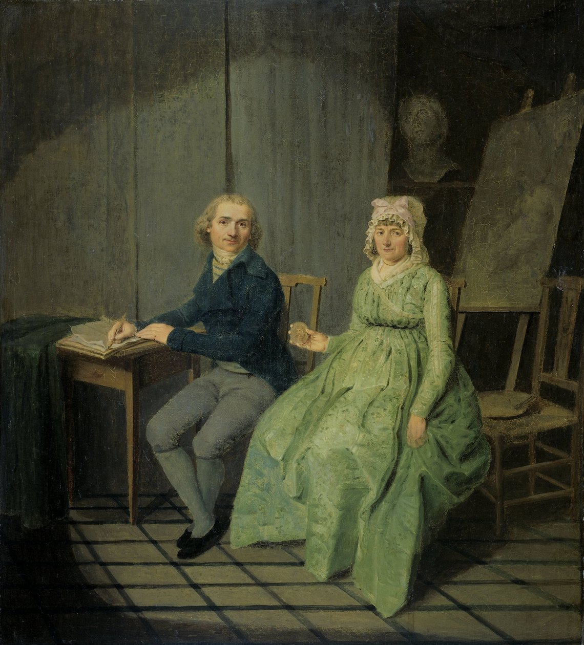 Karısıyla Bir Ressam by Wybrand Hendriks