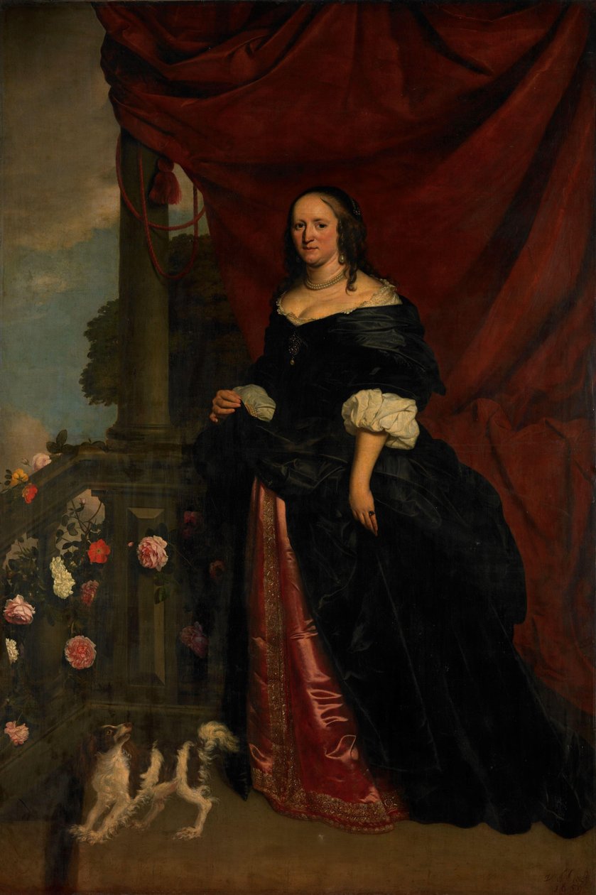 Bir Kadının Portresi, muhtemelen Sophia Anna van Pipenpoy (c. 1618-70), Schellart Kontesi by Wybrand de Geest (I)
