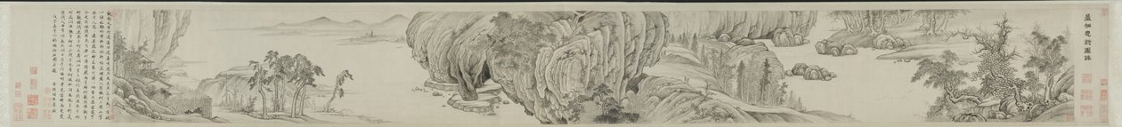 Bir Dağ İnziva Yerine Meditatif Ziyaret: Resimde ve Sözlerde, 1648. by Xiang Shengmo
