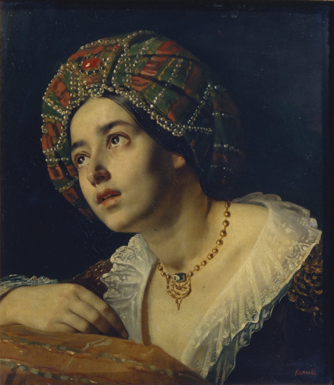 bir türk kadını by Yakov Fyodorovich Kapkov