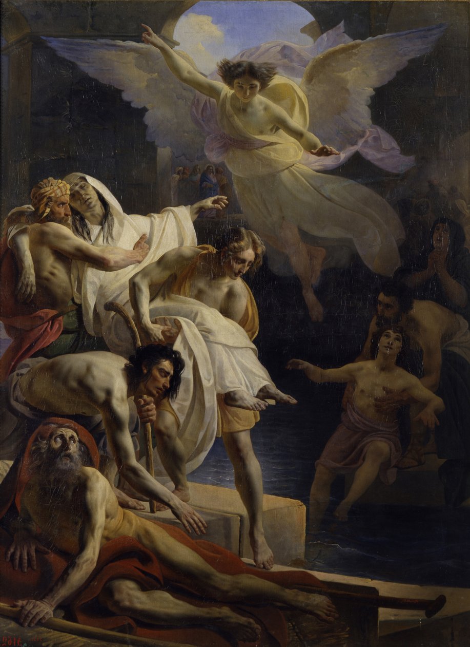 Siloam Havuzunda Şifa, 1845 by Yakov Fyodorovich Kapkov