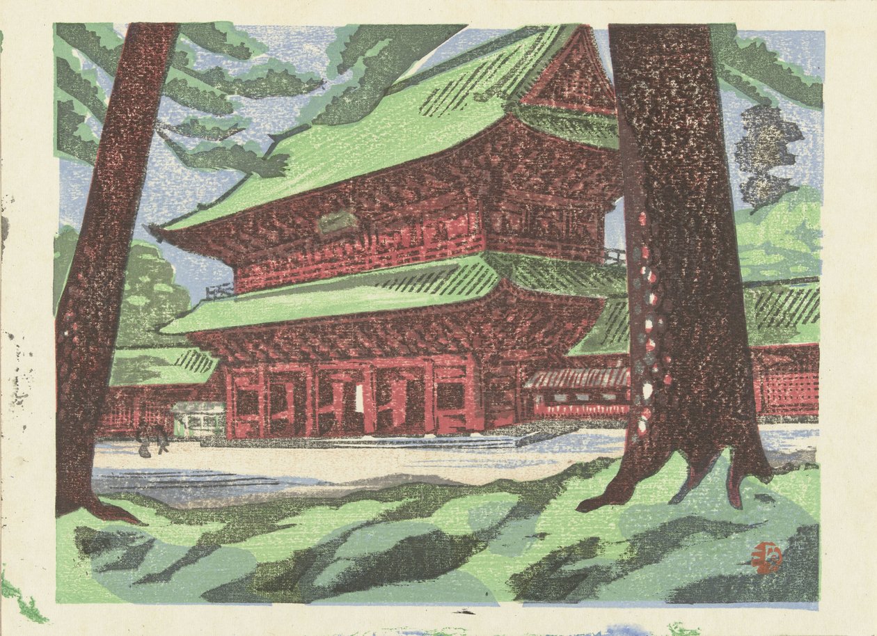 Zojoji Tapınağı Zojoji (Tapınak) (nesne üzerindeki başlık) Tokyo Anıları (dizi başlığı) Tokyo kaiko zue (dizi adı) by Yamaguchi Gen
