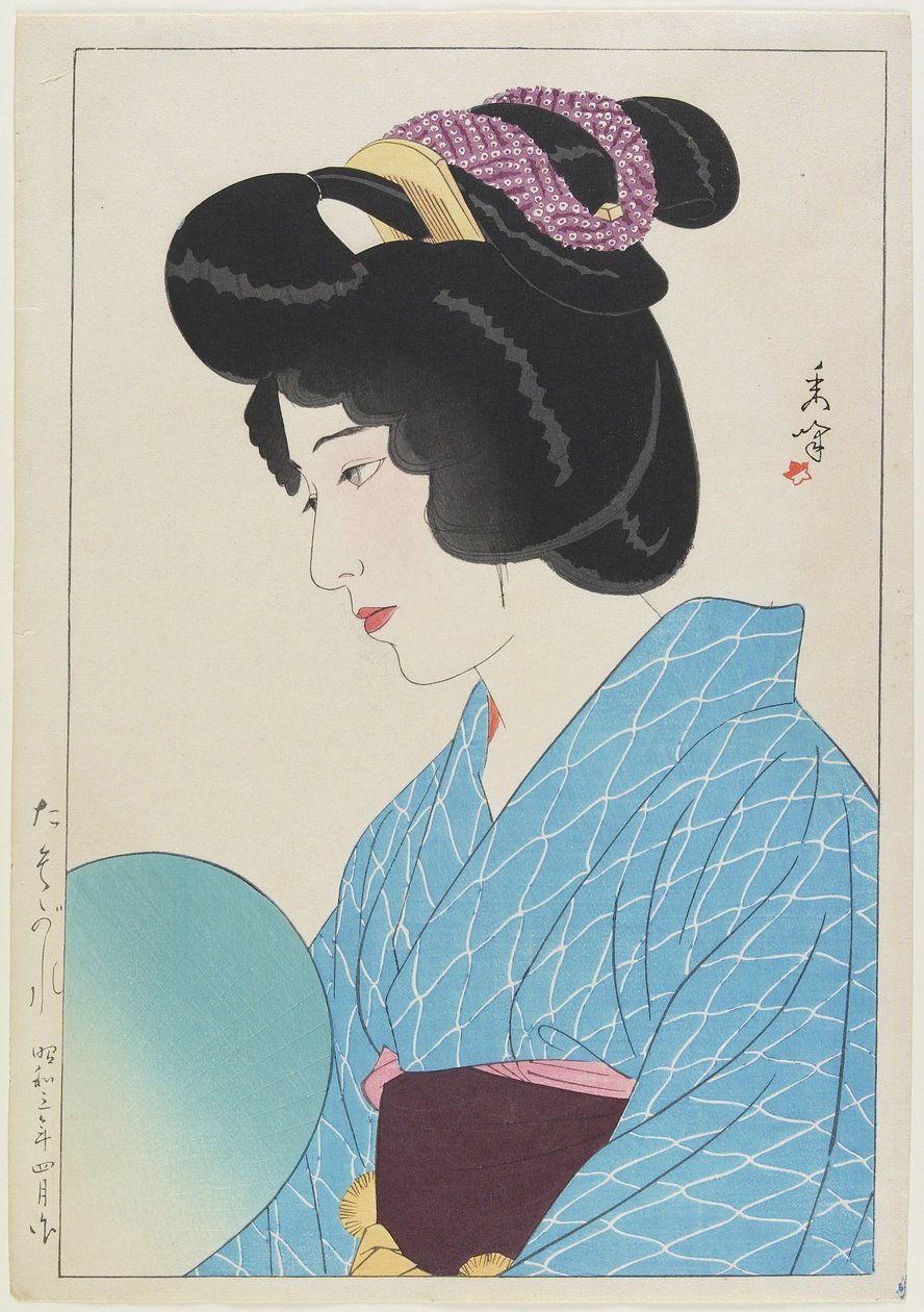 Alacakaranlık, Nisan 1929 (renkli tahta baskı) by Yamakawa Shuho