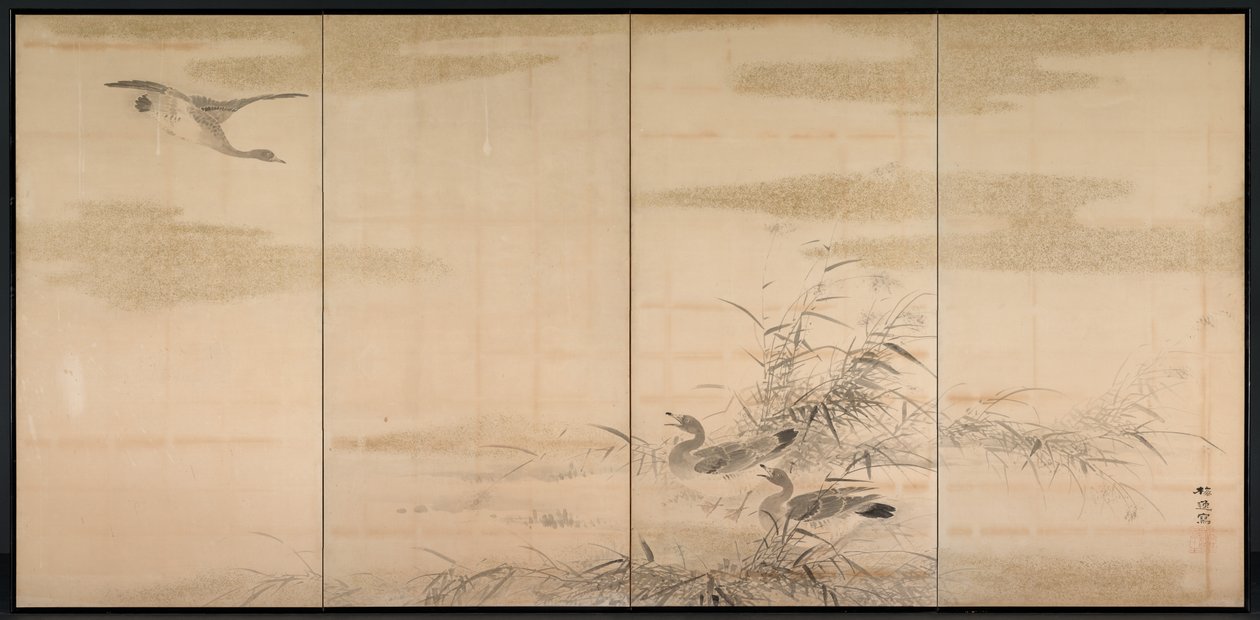 Kazlar, Sazlar ve Su by Yamamoto Baiitsu