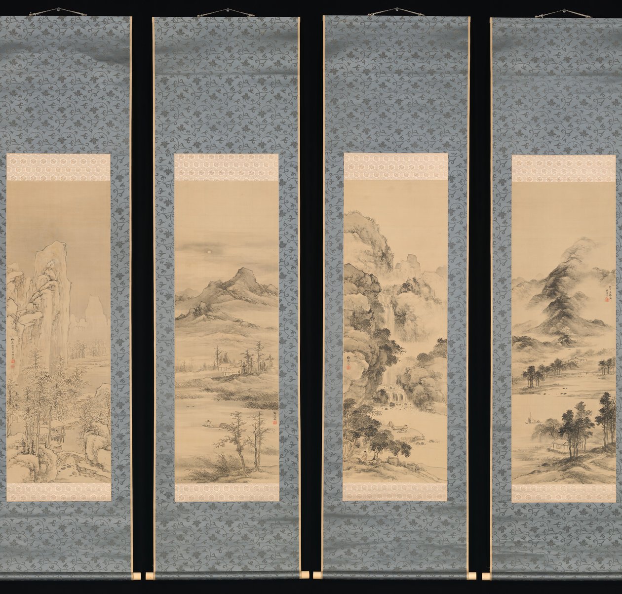 Dört Mevsim Manzaraları, 1848. by Yamamoto Baiitsu