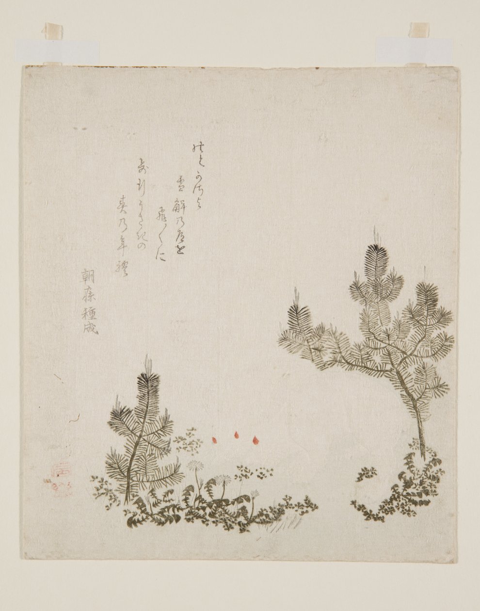 (renkli tahta baskı) by Yashima Gakutei