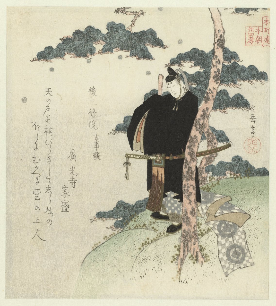 Honchôren için yirmi dört Japon evlada dindarlığı örneği (dizi adı) by Yashima Gakutei