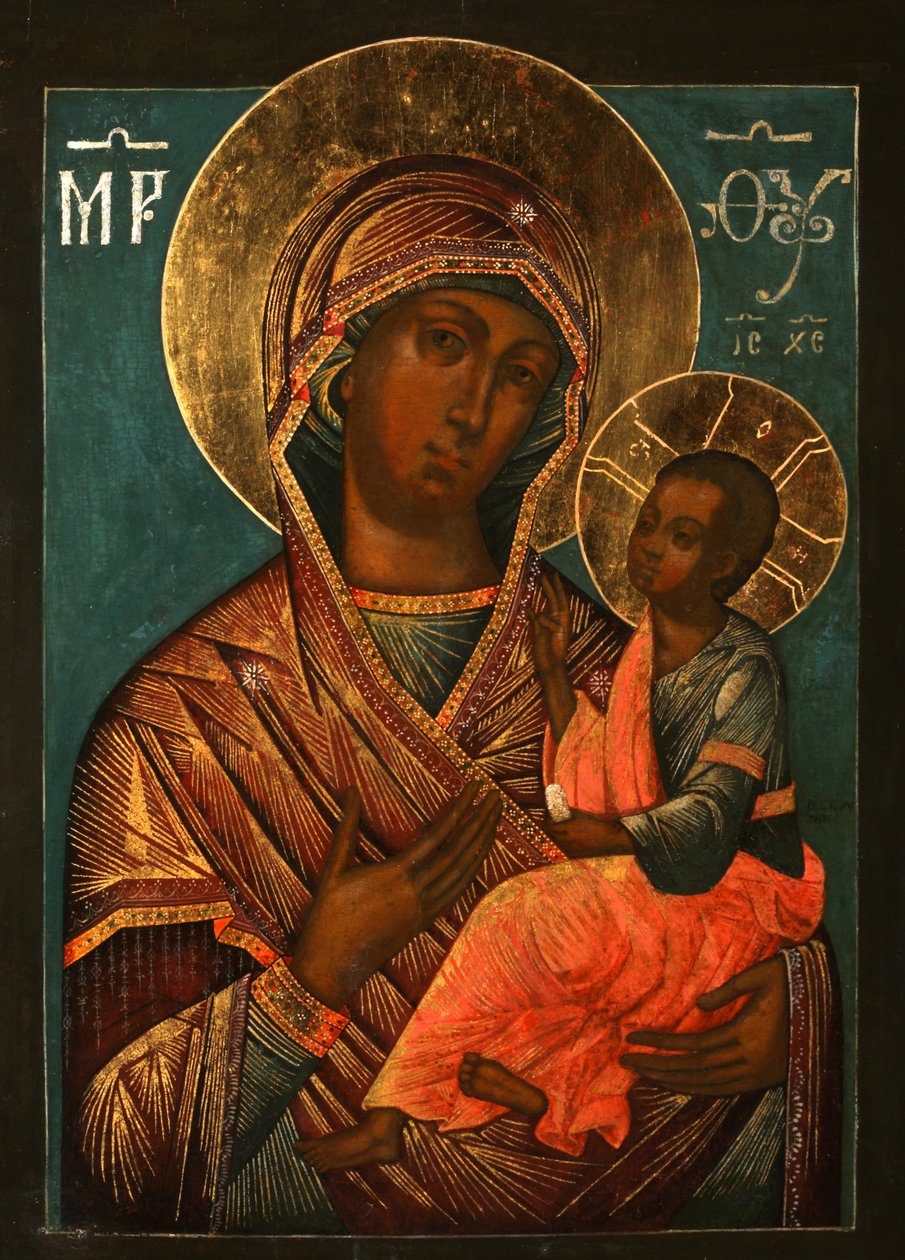 Bakire Hodegetria, 18. yüzyıl başı. by Yegor Ivanovich Grek