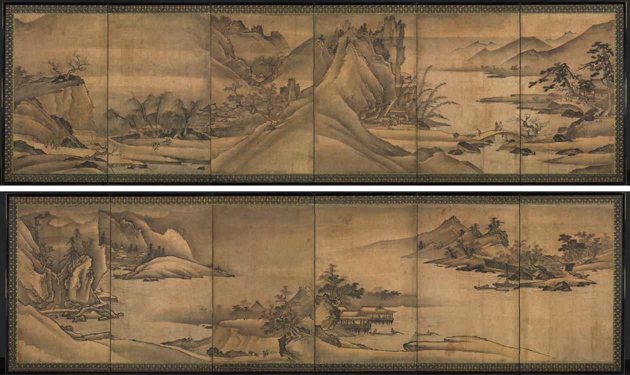Dört Mevsim Manzarası by Yi Sumun (Korean, b. c. 1404)