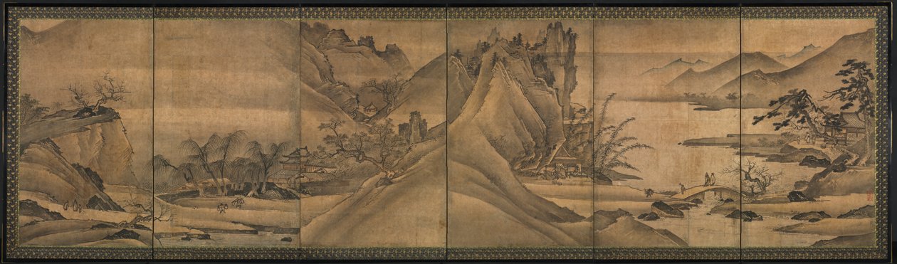 Dört Mevsim Manzarası by Yi Sumun (Korean, b. c. 1404)