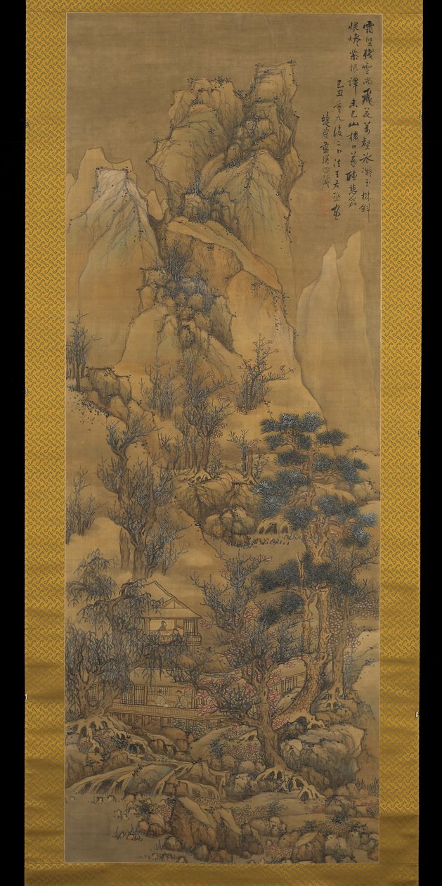 Kışın Sırtlar Arasında Sazdan Kulübeler by Ying Lan