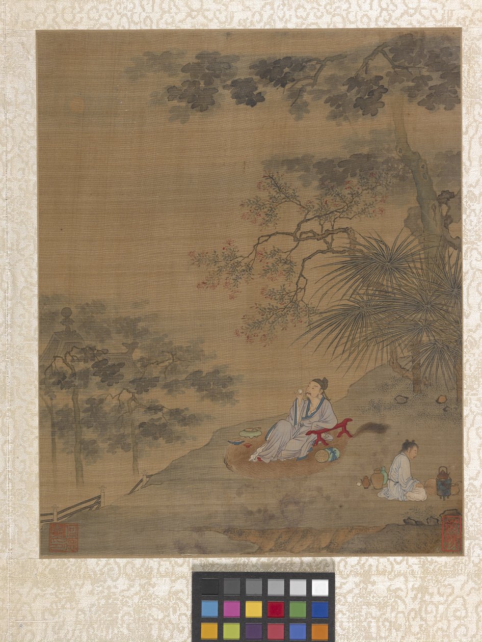 Albüm Bahçe Manzarası (kağıt üzerine mürekkep) by Ying Qiu