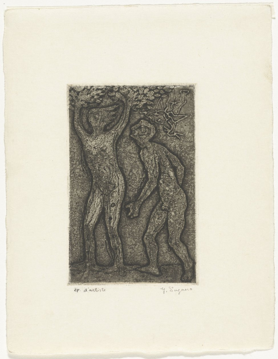 Erkek ve kadın gri by Yo Sugano (signed by artist)