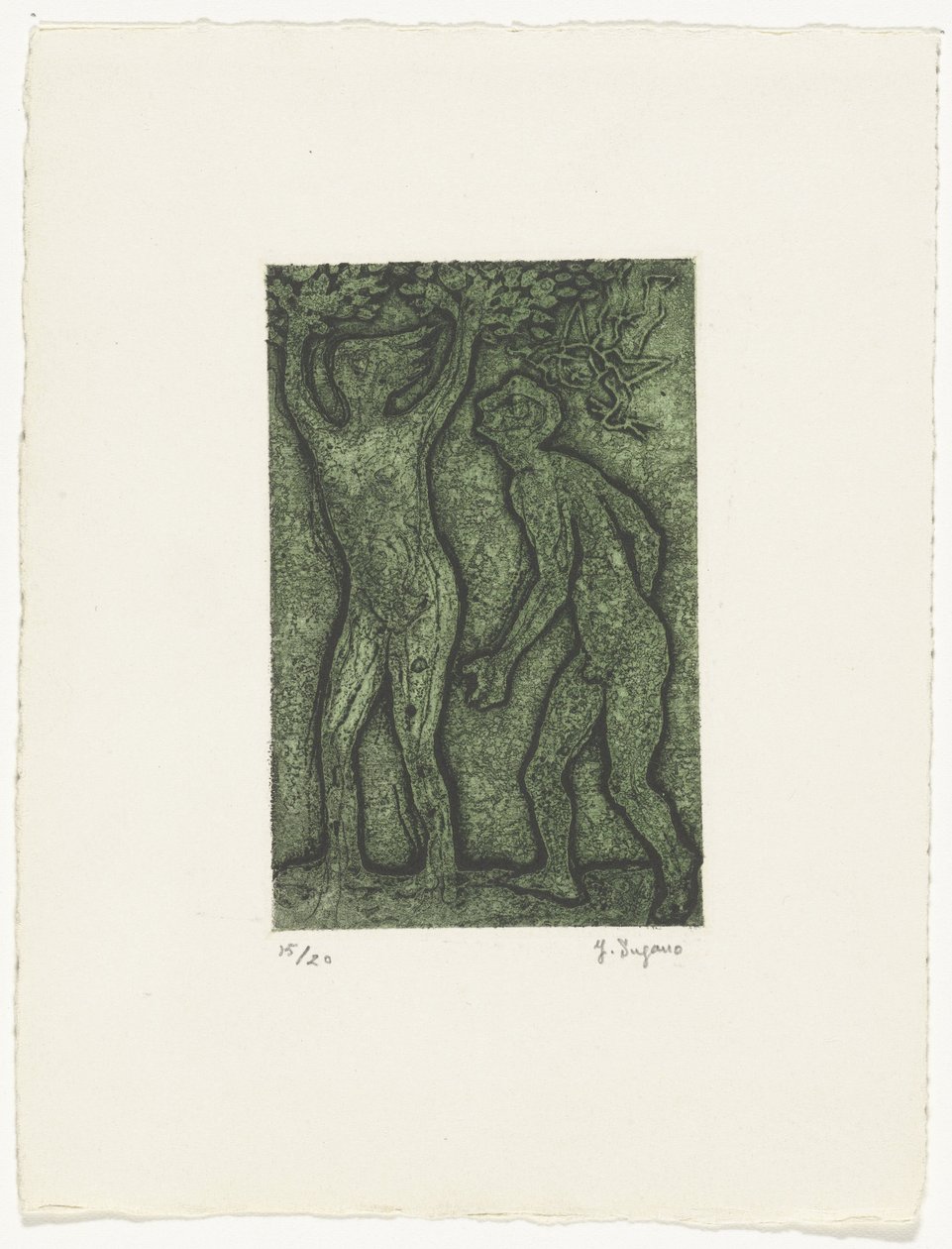 Yeşilli kadın ve erkek by Yo Sugano (signed by artist)