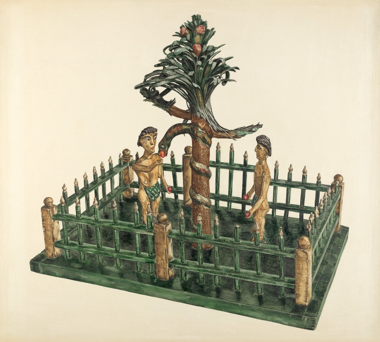 Adem ve Havva, c. 1939. by Yolande Delasser