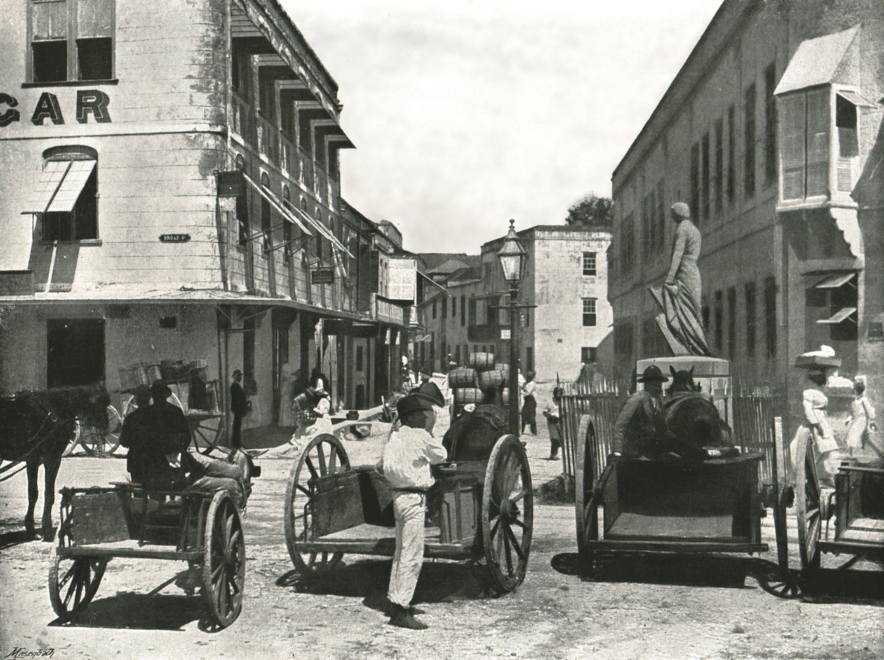 High Street, Bridgetown, Barbados, 1895. by York and Son