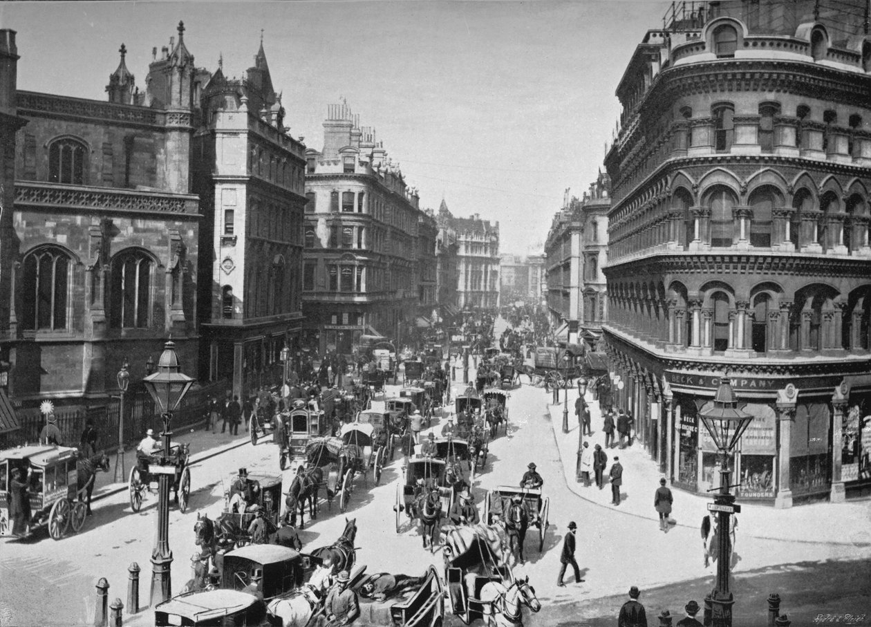 Kraliçe Victoria Caddesi, Londra Şehri, c1910 1911 by York and Son