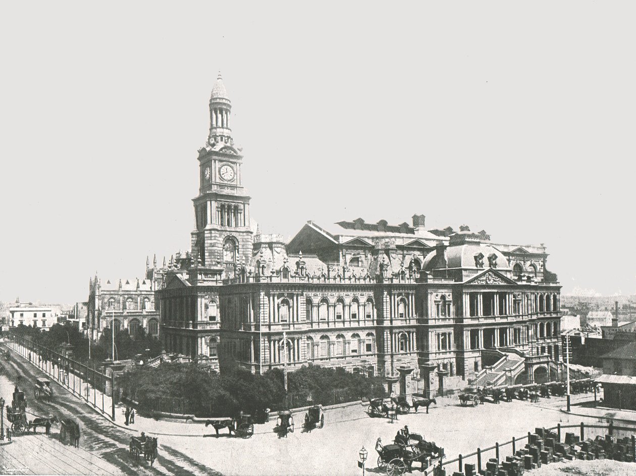 Yeni Belediye Binası, Sidney, Avustralya, 1895. by York and Son