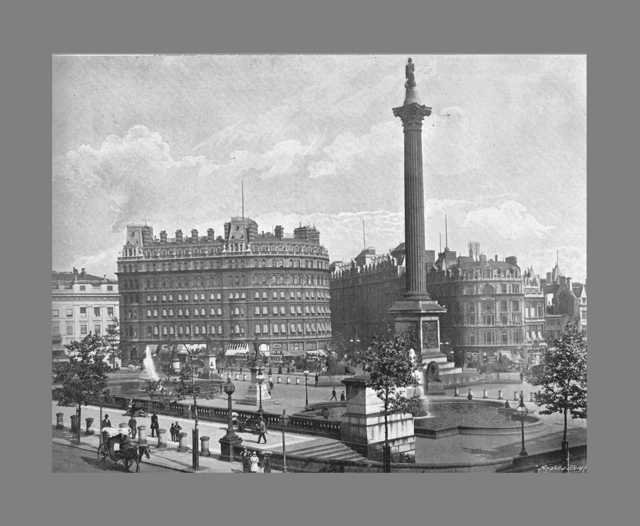 Trafalgar Meydanı, Londra, c1900 by York and Son