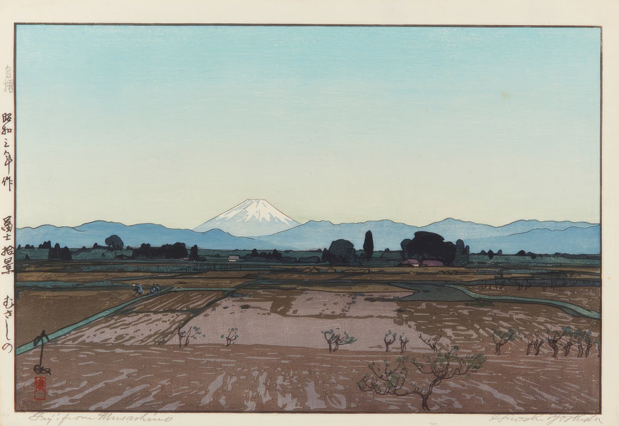 Musashino konumundan Fuji by Yoshida Hiroshi