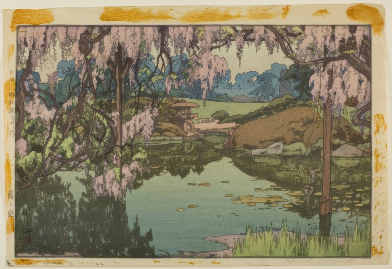 wisteria by Yoshida Hiroshi