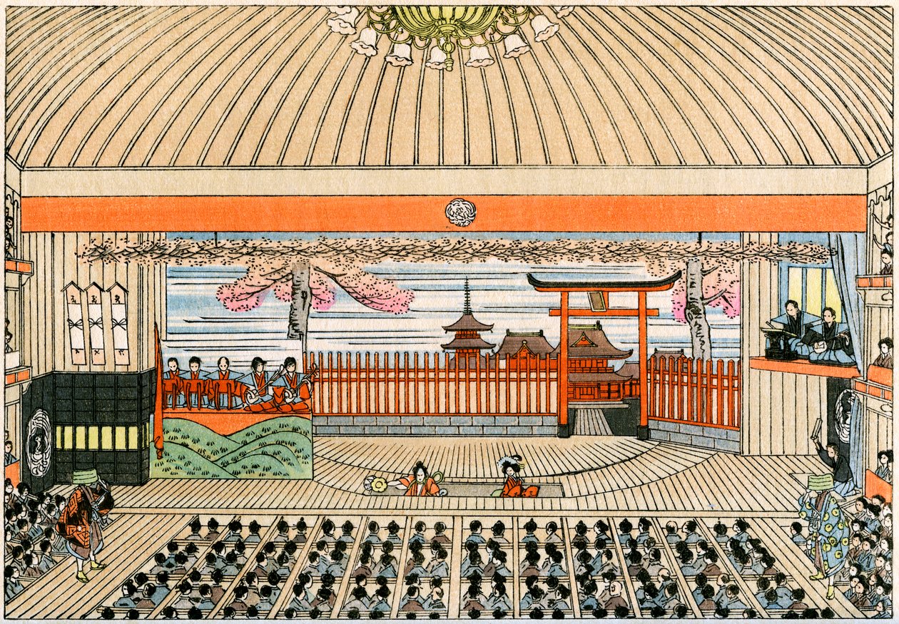 Geleneksel Japon tiyatrosu: Dönen platformuyla Tokyo