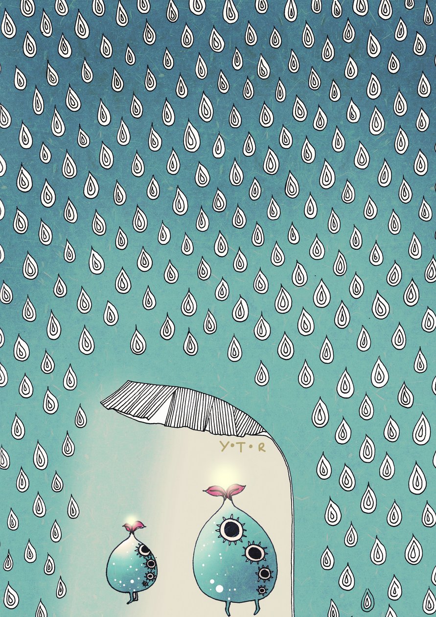 Nisan Duşu, 2012 (karışık ortam) by Yoyo Zhao